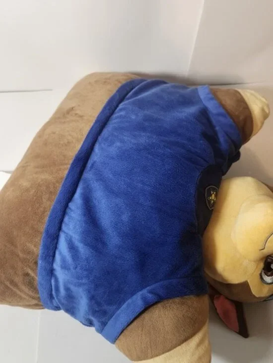 Pillow Pets Paw Patrol Chase Police Dog Plush Folding Stuffed Animal Toy 16 inch - Picture 4 of 8